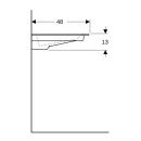Geberit 505006001 ONE MWT 90x47,5 cm, &eacute;vac. horiz.
