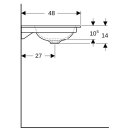 Geberit 505010013 ONE M&ouml;belwaschtisch 90x48 cm