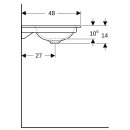 Geberit 505010014 ONE M&ouml;belwaschtisch 105x48 cm