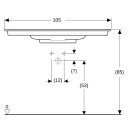 Geberit 505014001 ONE MWT 105x47,5cm, Abg.horiz.