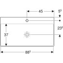 Geberit 505020013 ONE Waschtisch 90x48 cm, Abg. verti.