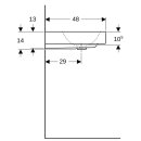 Geberit 505020015 ONE Waschtisch 120x48 cm, Abg. verti.