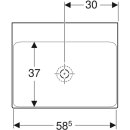 Geberit 505021011 ONE Waschtisch 60x48 cm, Abg. verti.