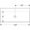 Geberit 505021014 ONE Waschtisch 105x48 cm, Abg. verti.