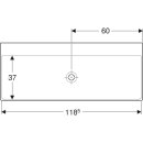 Geberit 505021015 ONE Waschtisch 120x48 cm, Abg. verti.