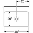 Geberit 505021016 ONE HWB 50x41 cm, Abg. verti.