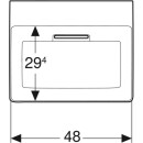 Geberit 505023001 ONE AS-WT, Abg. horiz., 50x41 cm