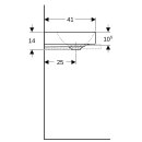 Geberit 505031016 ONE AS-WT, Abg. verti., 50x40 cm