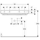 Geberit 505037001 ONE Waschtisch 90x48,4 cm, Abg.horiz.