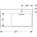 Geberit 505043001 ONE WT 90x48,4cm, Abg.horiz., Ablg.li