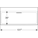 Geberit 505045001 ONE Waschtisch 105x48,4cm, Abg.horiz.