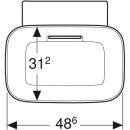 Geberit 505052001 ONE AS-WT, Schalenform, 50x42,5 cm