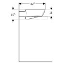 Geberit 505052001 ONE AS-WT, Schalenform, 50x42,5 cm