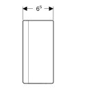 Geberit 505058211 couvercle de design, chrom&eacute;