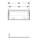 Geberit 505071001 Armoire sous-lavabo ONE pour lavabo/plan de toilette