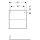 Geberit 505077003 ONE Seitenschrank mit 2 Schubl.