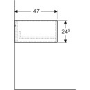 Geberit 505078001 ONE Seitenschrank mit 1 Schubl.