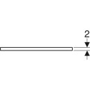 Geberit 505115001 ONE WT-Platte, Ausschnitt mi. f&uuml;r AWT