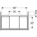 Geberit 505262004 ONE Unterschrank f&uuml;r WT/-Platte