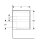 Geberit 505262008 ONE Unterschrank f&uuml;r WT/-Platte