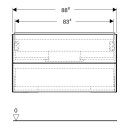 Geberit 505263005 ONE Unterschrank f&uuml;r WT/-Platte