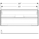 Geberit 505265008 ONE Unterschrank f&uuml;r WT/-Platte