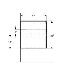 Geberit 505266005 ONE Unterschrank f&uuml;r WT/-Platte