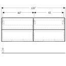Geberit 505266007 ONE Unterschrank f&uuml;r WT/-Platte