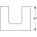 Geberit 505271001 ONE WT-Pl. Aus mi. f. AWT Schalenform