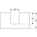 Geberit 505273002 ONE WT-Pl. Aus mi. f. AWT Schalenform