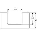 Geberit 505283001 ONE WT-Platte, Ausschnitt mi. f&uuml;r AWT