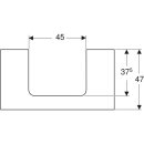 Geberit 505283003 ONE WT-Platte, Ausschnitt mi. f&uuml;r AWT