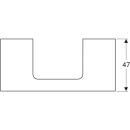 Geberit 505284001 ONE WT-Platte, Ausschnitt mi. f&uuml;r AWT