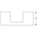 Geberit 505285001 ONE WT-Platte, Ausschnitt mi. f&uuml;r AWT