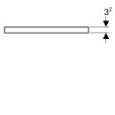 Geberit 505286001 ONE WT-Platte, Aus re/li, f&uuml;r AWT
