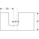 Geberit 505293001 ONE WT-Pl. Aus li f&uuml;r AWT Schalenform