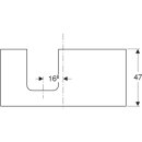 Geberit 505294002 ONE WT-Pl. Aus li f&uuml;r AWT Schalenform