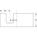 Geberit 505295001 ONE WT-Pl. Aus li f&uuml;r AWT Schalenform