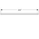 Geberit 505304002 plaque WT ONE, d&eacute;coupe gauche, pour AWT