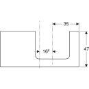 Geberit 505324001 ONE WT-Platte, Ausschnitt re, f&uuml;r AWT