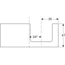 Geberit 505325001 ONE WT-Platte, Ausschnitt re, f&uuml;r AWT