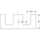 Geberit 505335001 ONE WT-Pl. Aus re/li f. AWT Schalenf.