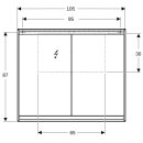 Geberit 505814001 ONE Spiegelschrank mit ComfortLight
