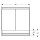 Geberit 505823002 ONE Spiegelschrank mit Ni/Comf.Light