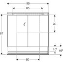 Geberit 505833001 ONE Spiegelschrank mit Ni/Comf.Light