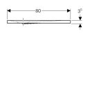 Geberit 550590001 Nemea Duschwanne, 80 x 80 cm