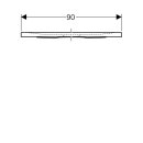 Geberit 550591001 Nemea Duschwanne, 90 x 90 cm
