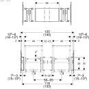 Geberit 111056001 Duofix Montageplatte f&uuml;r WT mit US