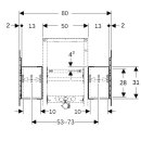 Geberit 111952001 Duofix Montageplatte f&uuml;r WT mit US