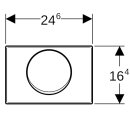 Geberit 115101005 Delta10 BetPl.,f&uuml;r Sp&uuml;l-Stopp-Sp&uuml;lung